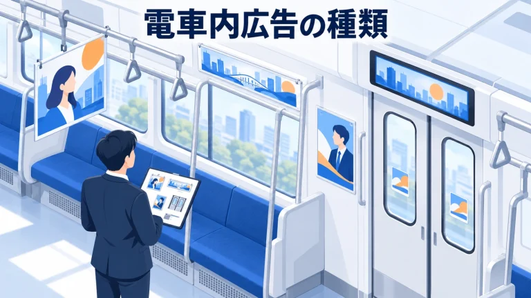 電車内広告の種類は