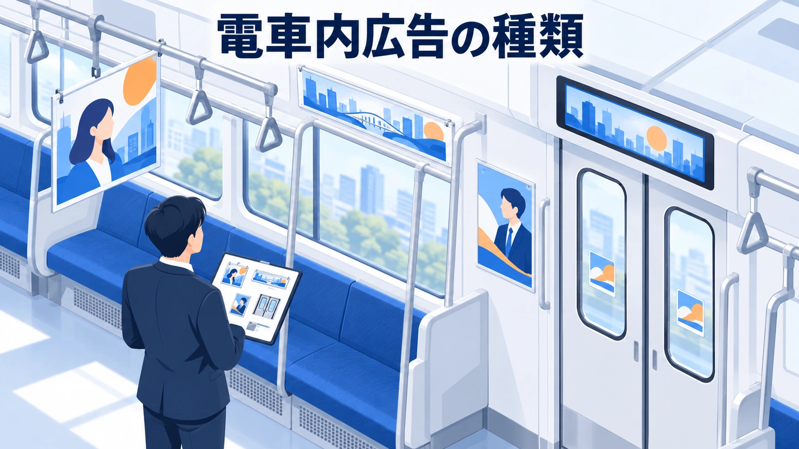 電車内広告の種類は