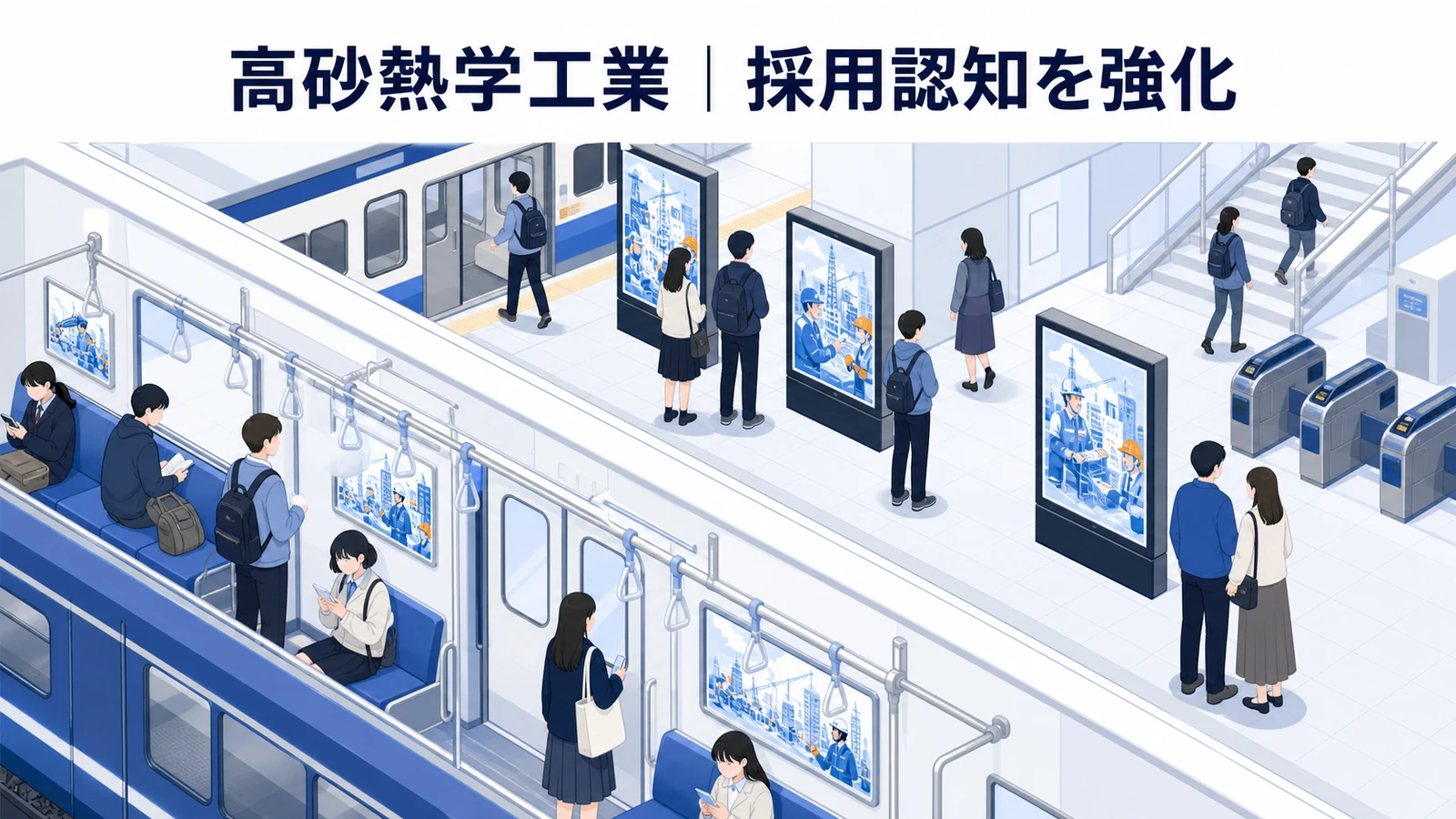 高砂熱学工業の交通広告成功事例