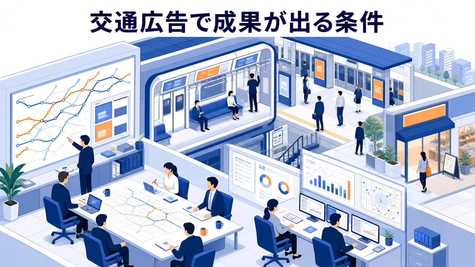 交通広告で成果が出る条件を示す交通広告設計
