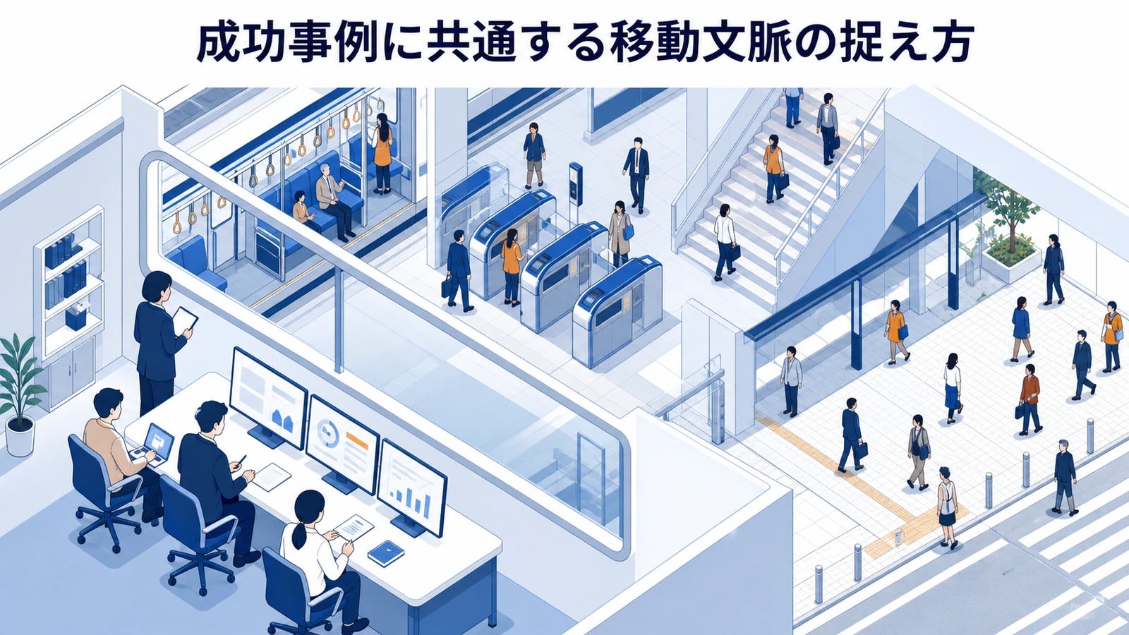 成功事例に共通する移動文脈の捉え方を示す交通広告設計