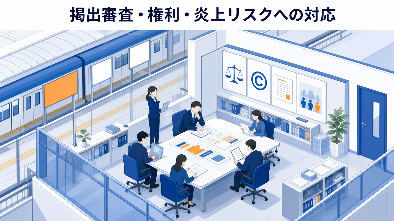 掲出審査・権利・炎上リスクへの対応を示す交通広告設計