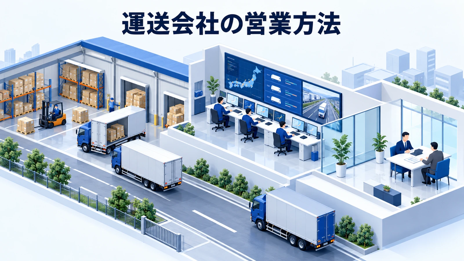 運送会社の営業方法｜運賃競争を避けて定期便を増やす