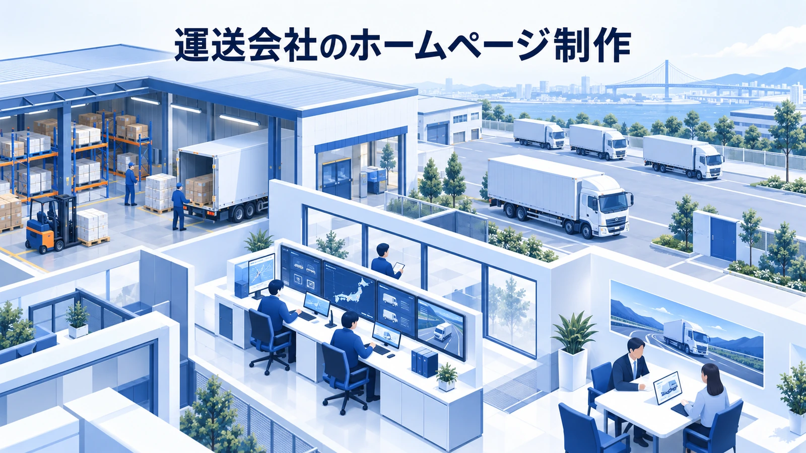 運送会社のホームページ制作｜車両・エリア・品質を伝える