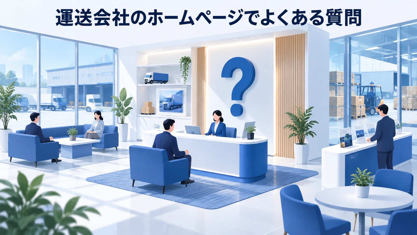 「運送会社のホームページでよくある質問」の要点を整理したImage 2.0図解