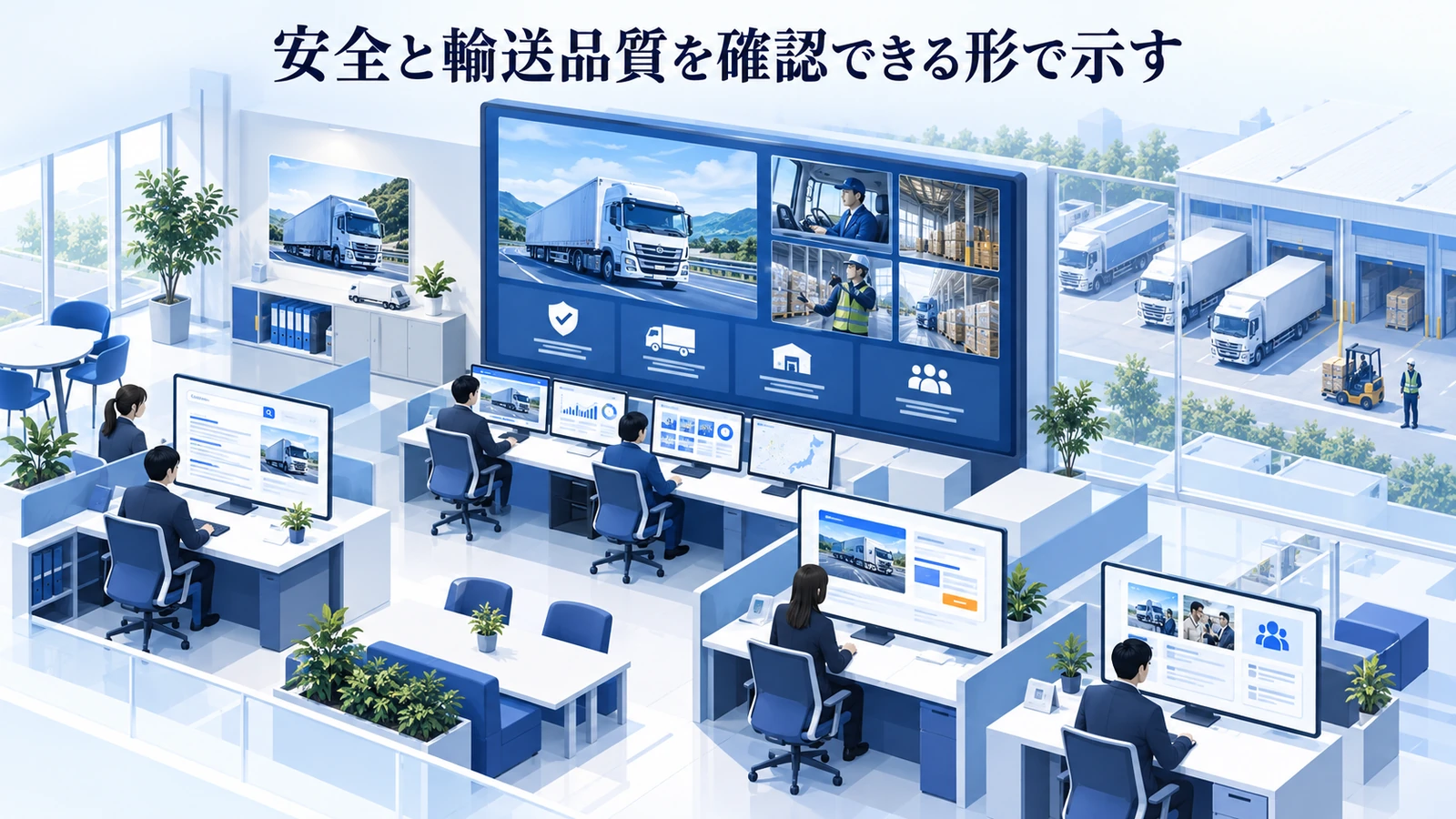 「安全と輸送品質を確認できる形で示す」の要点を整理したImage 2.0図解