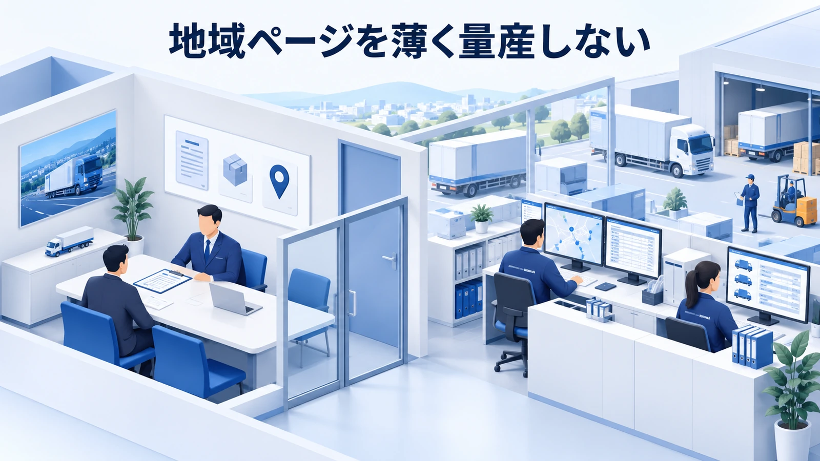 「地域ページを薄く量産しない」の要点を整理したImage 2.0図解