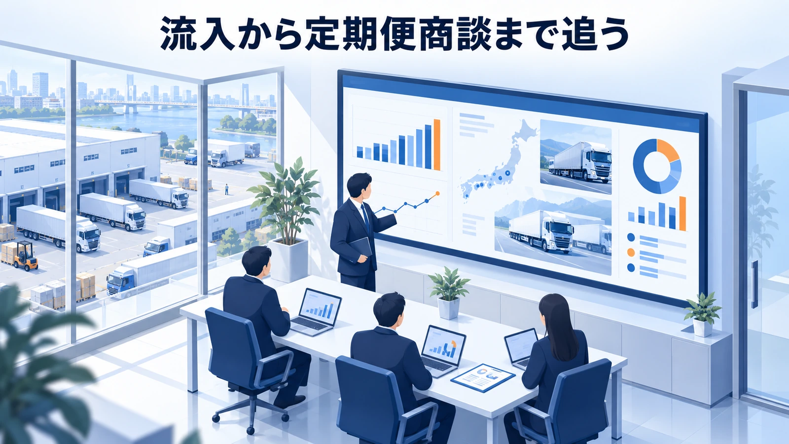 「流入から定期便商談まで追う」の要点を整理したImage 2.0図解