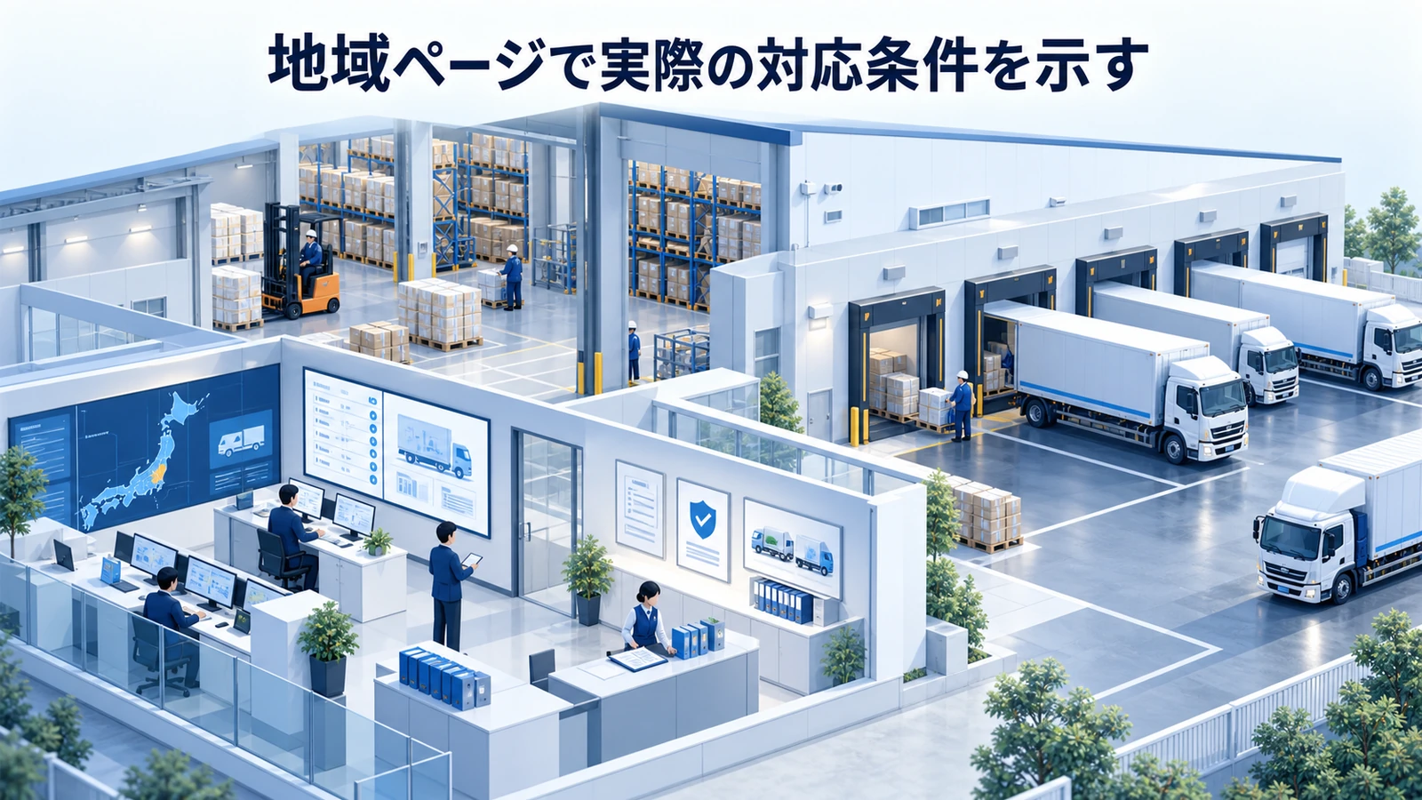 「地域ページで実際の対応条件を示す」の要点を整理したImage 2.0図解