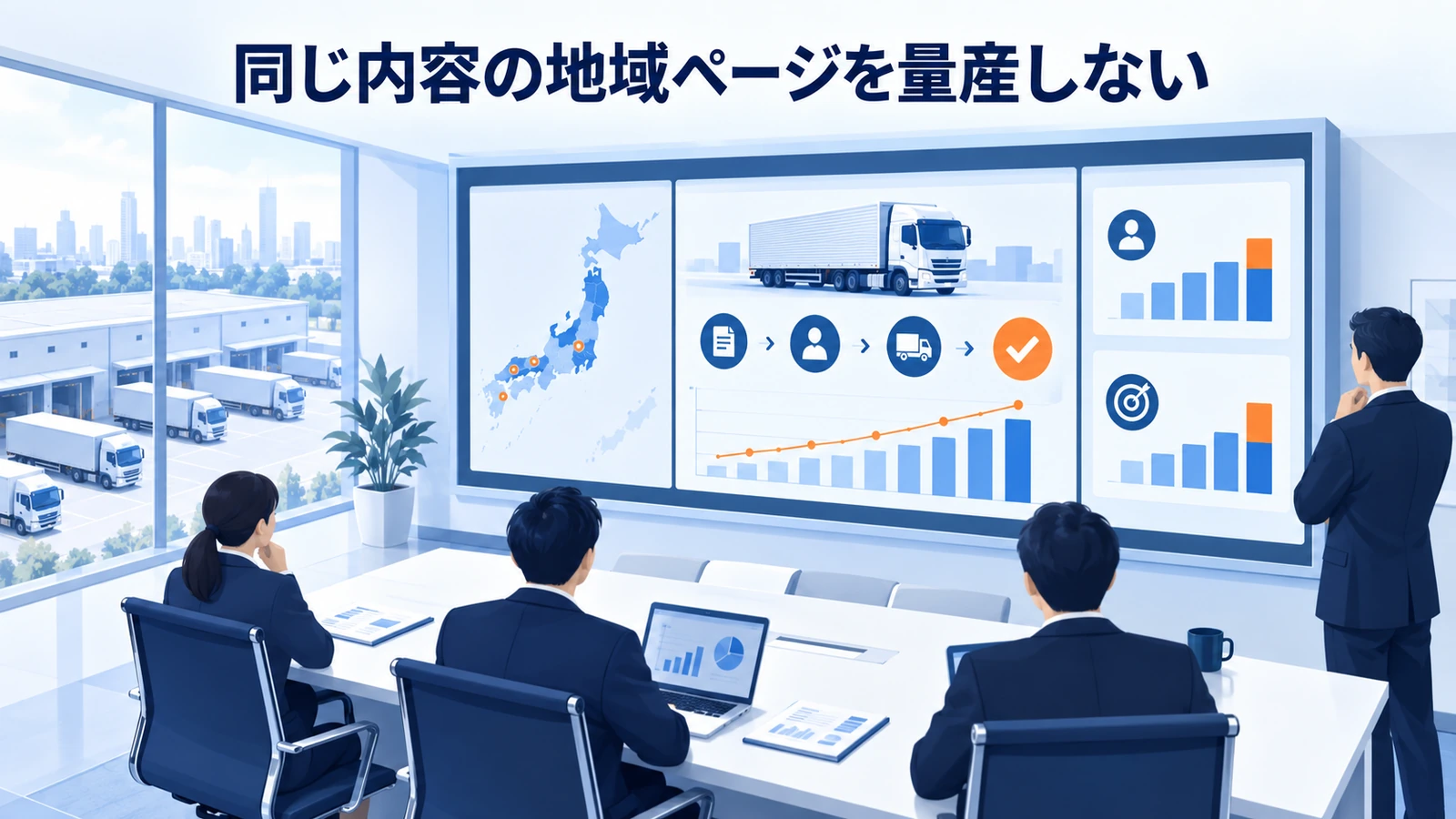 「同じ内容の地域ページを量産しない」の要点を整理したImage 2.0図解