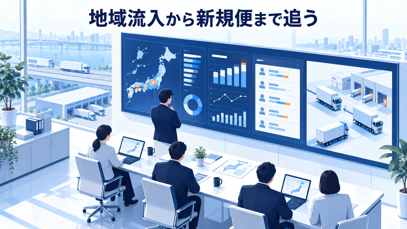 「地域流入から新規便まで追う」の要点を整理したImage 2.0図解