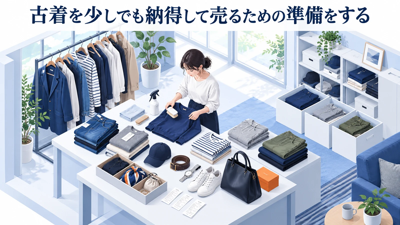 古着を少しでも納得して売るための準備をするを整理したImage 2.0図解
