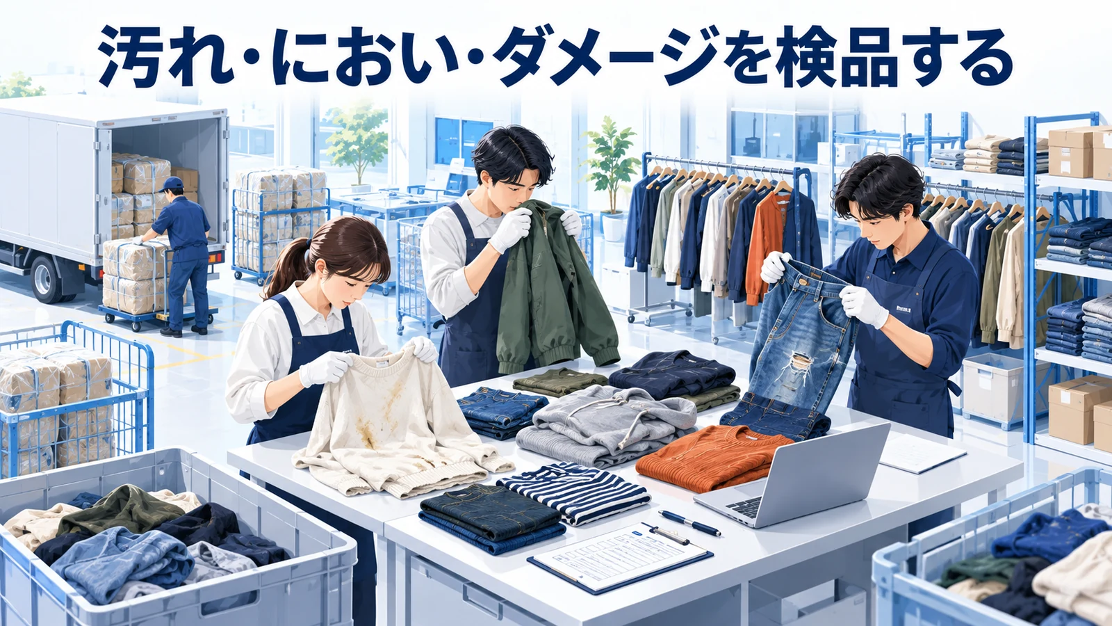汚れ・におい・ダメージを検品するを整理したImage 2.0図解