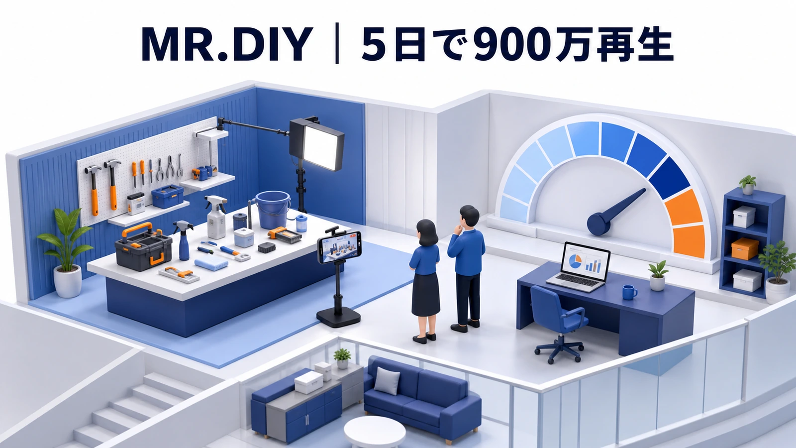 5日間で900万回超再生を達成したMR.DIYの動画広告事例