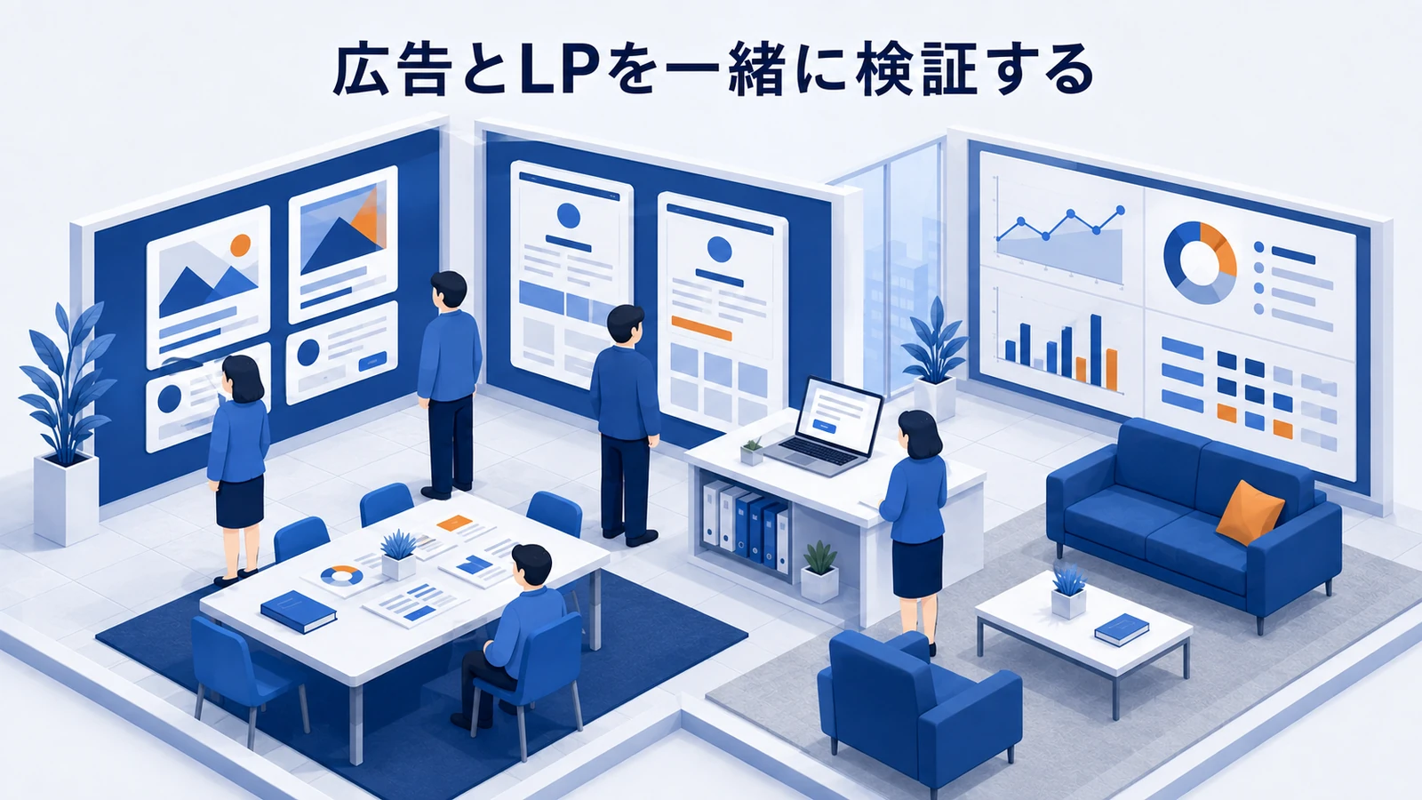 広告とLPを一緒に検証する