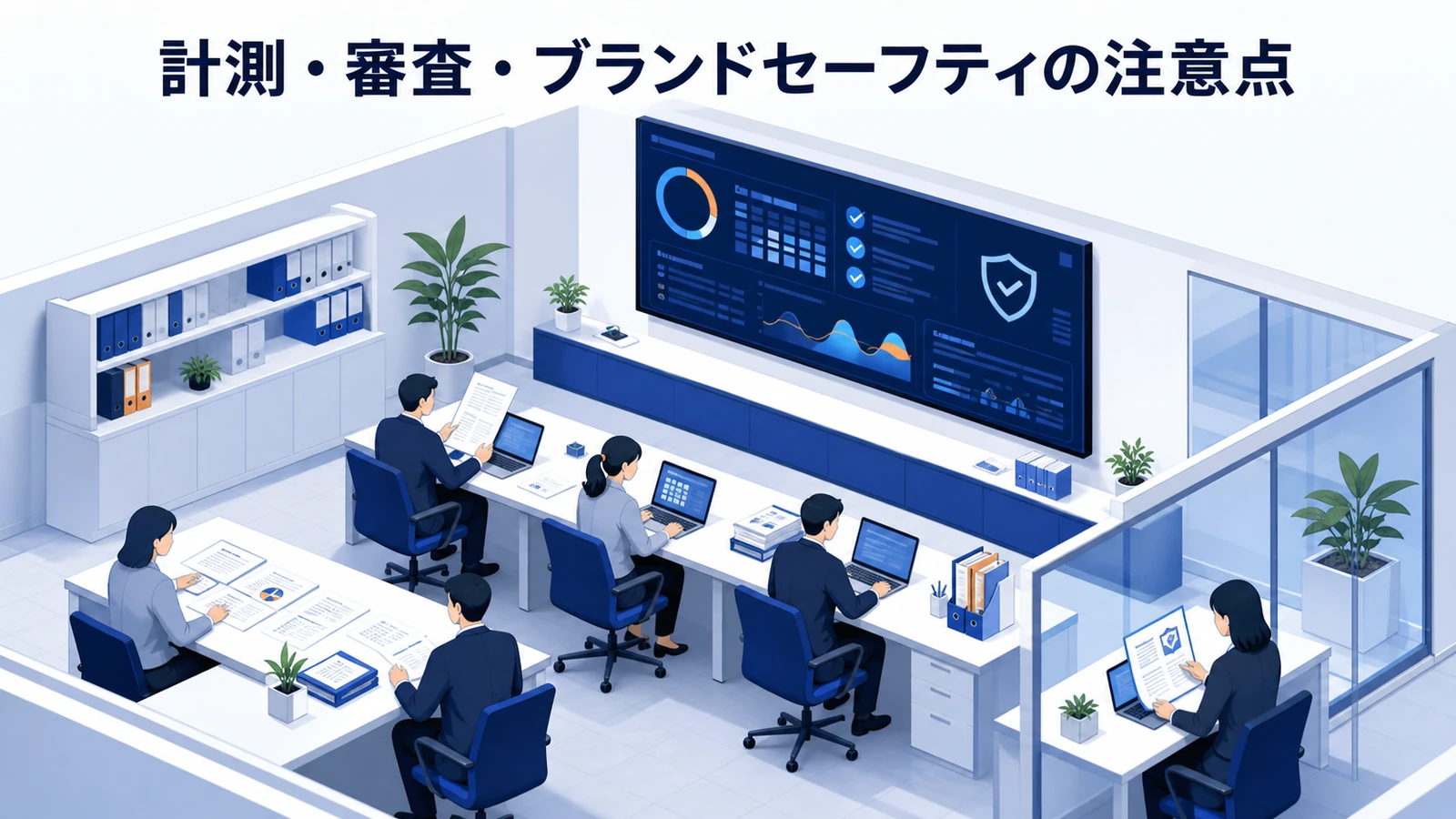 計測・審査・ブランドセーフティの注意点を示すWeb広告運用