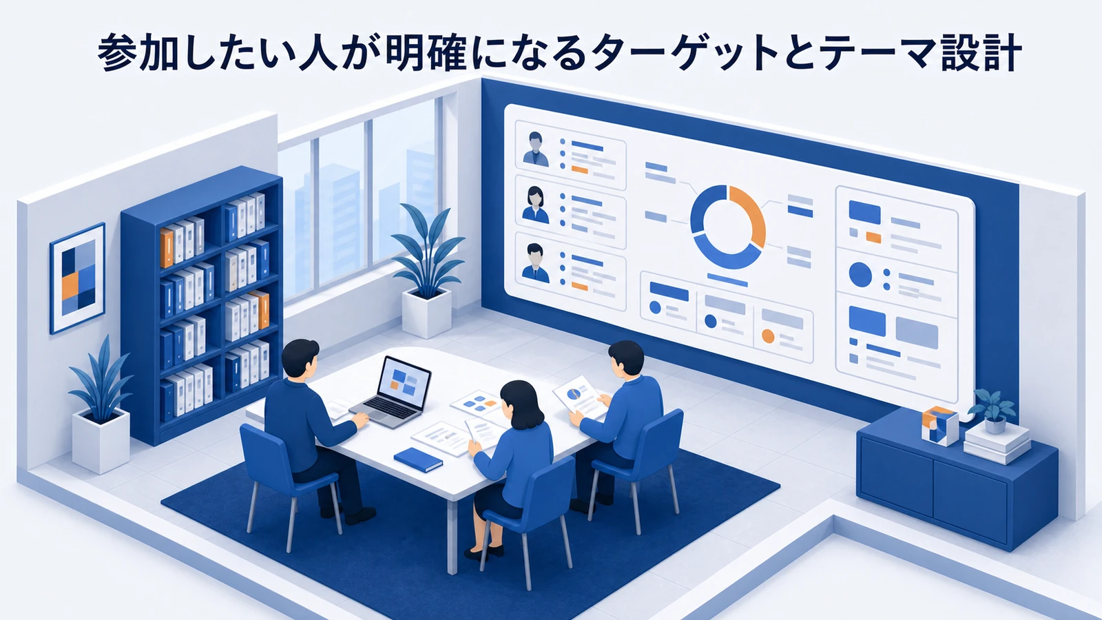 参加したい人が明確になるターゲットとテーマ設計を示すWeb広告運用