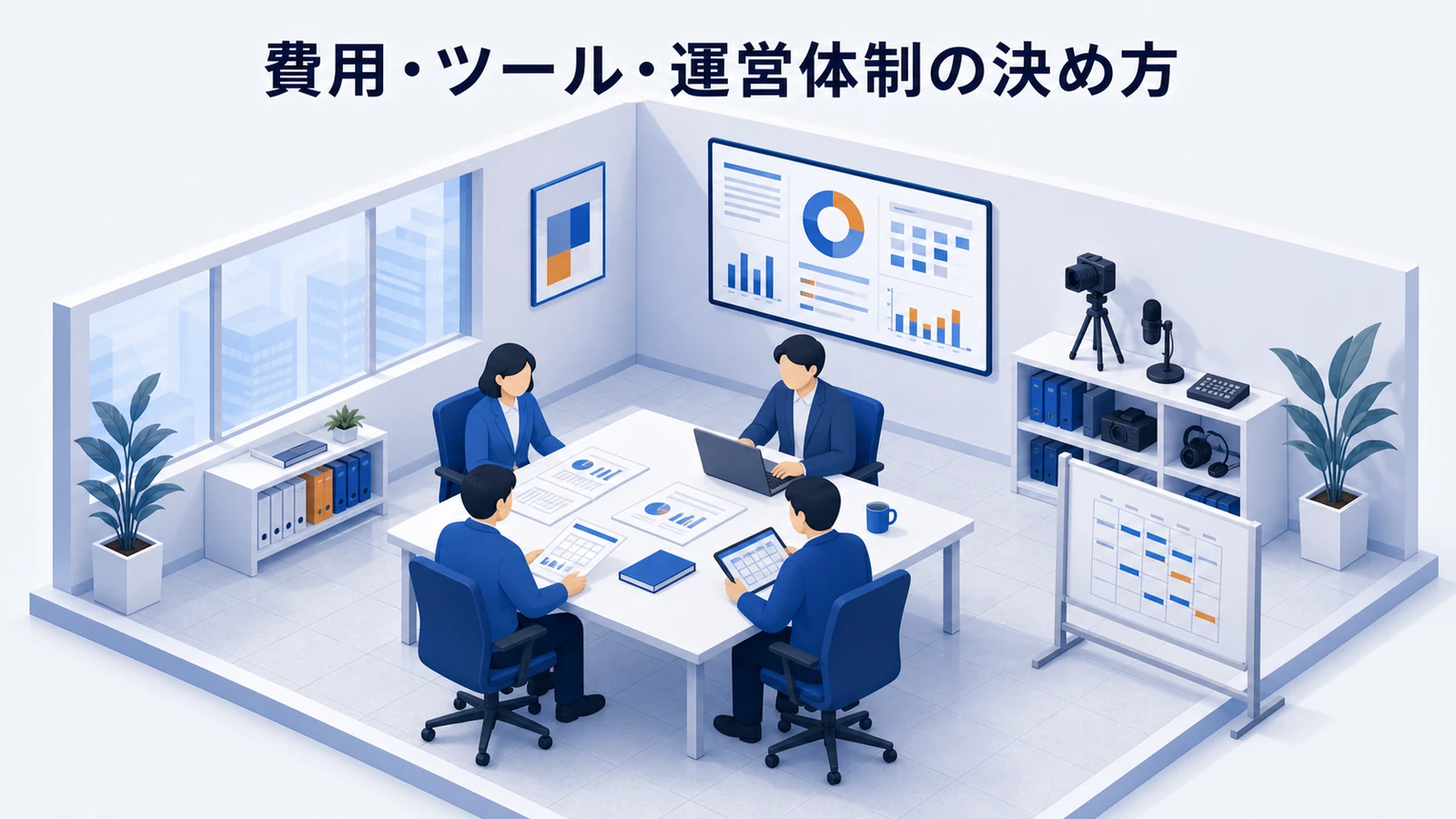 費用・ツール・運営体制の決め方を示すWeb広告運用