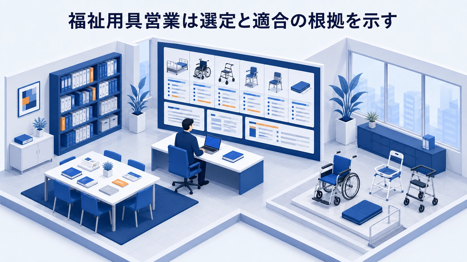 福祉用具営業は選定と適合の根拠を示すを整理したImage 2.0図解