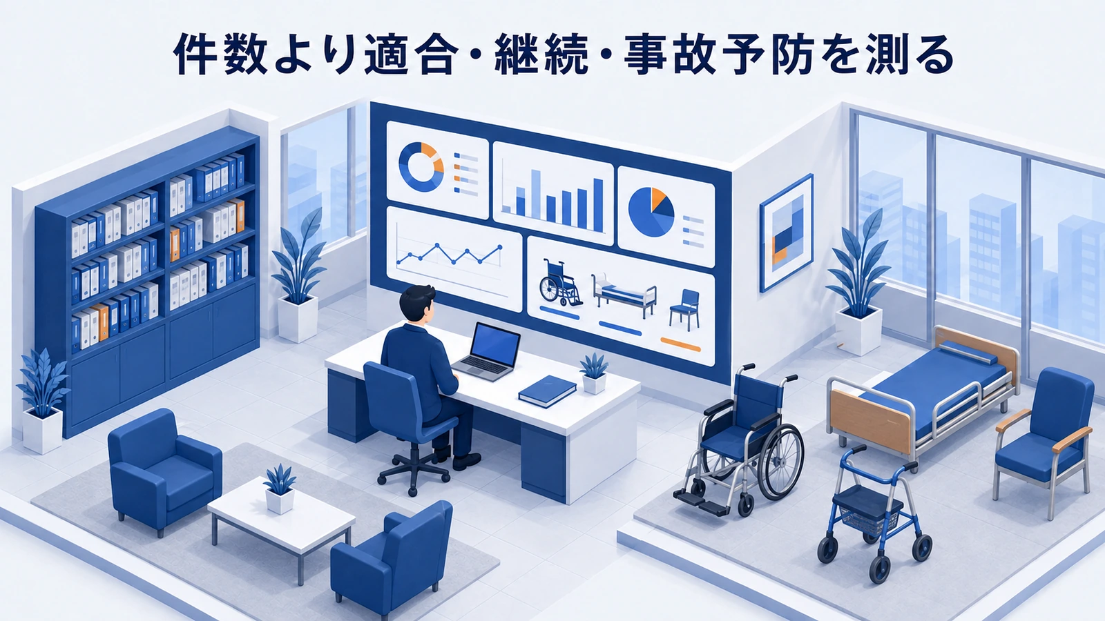 件数より適合・継続・事故予防を測るを整理したImage 2.0図解