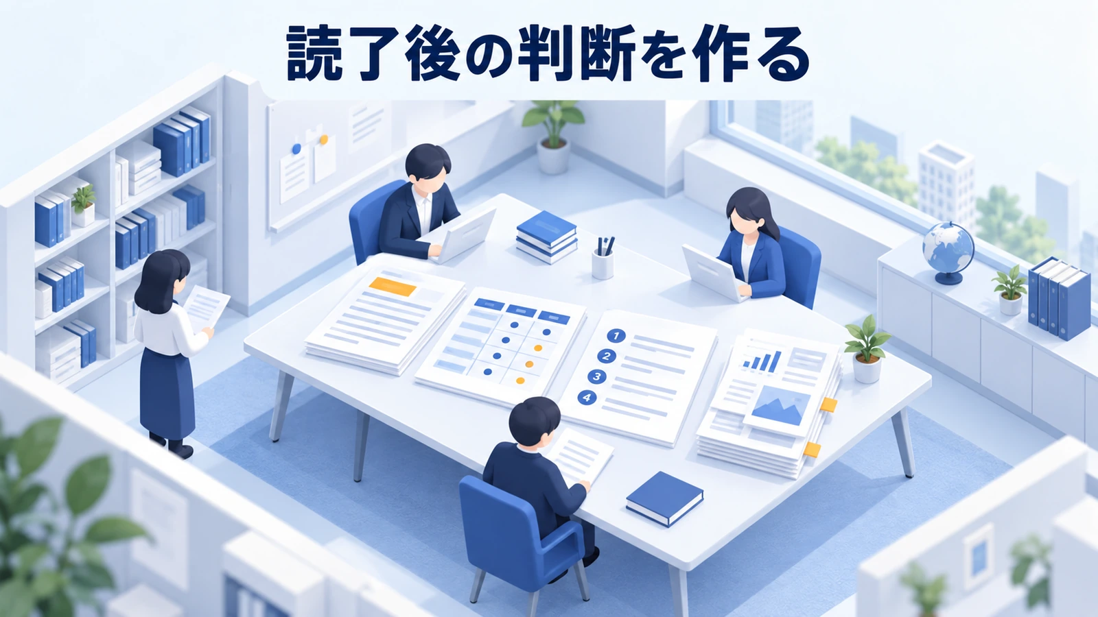 読了後の判断を作る