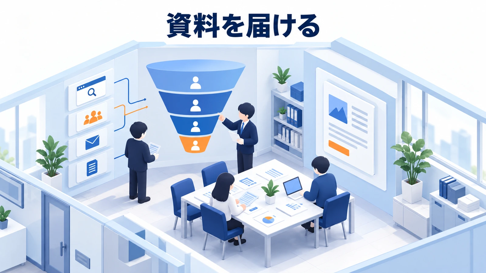 資料を届ける