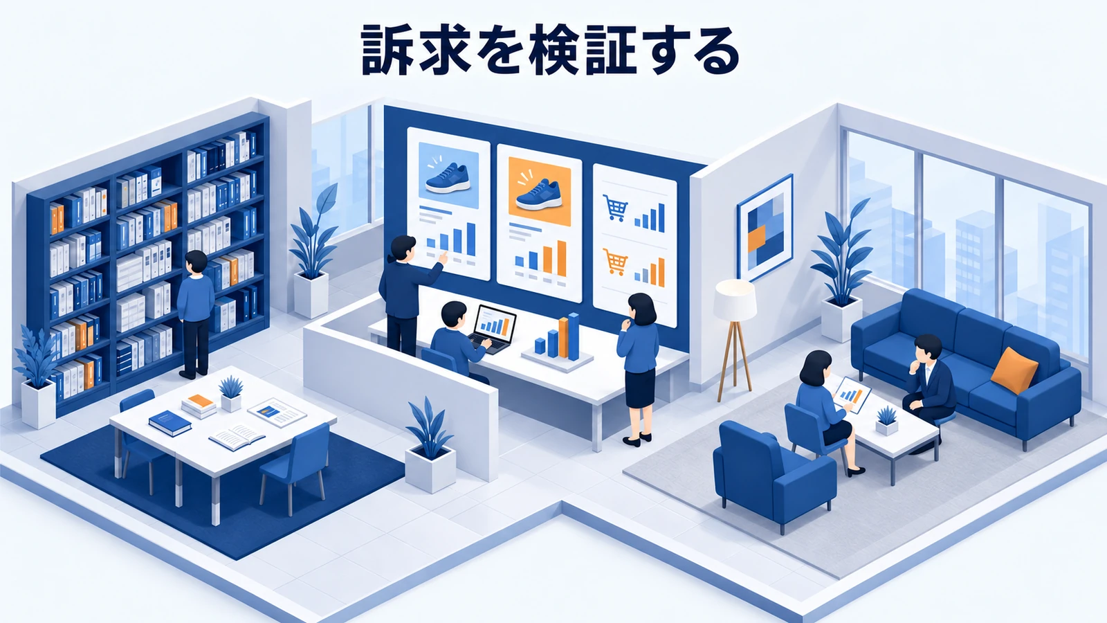 訴求を検証する
