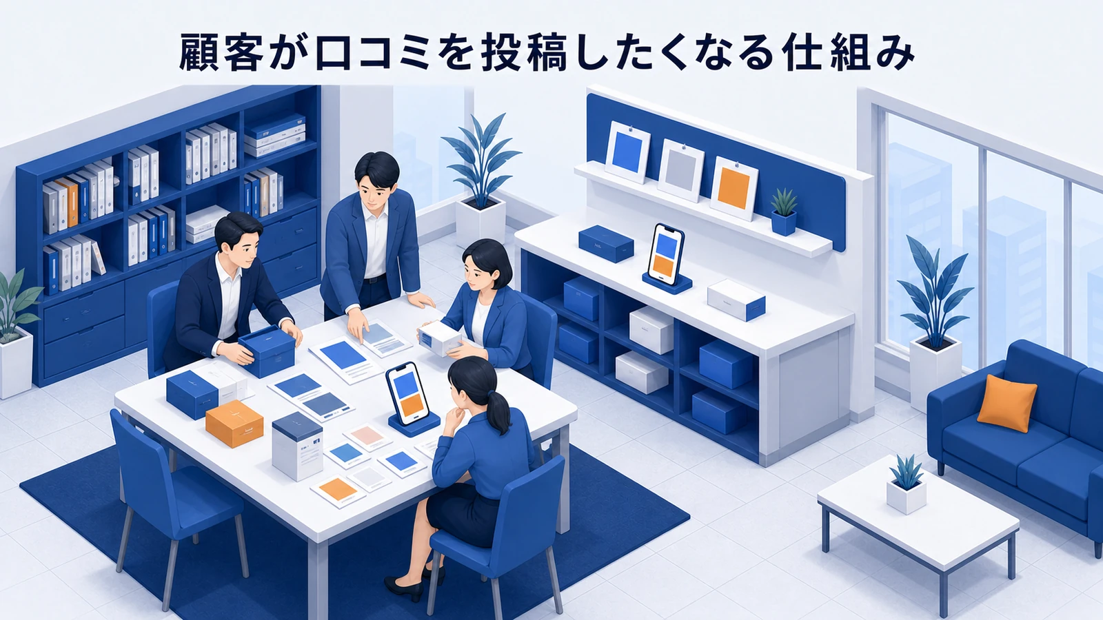 顧客が口コミを投稿したくなる仕組みを示すWeb広告運用