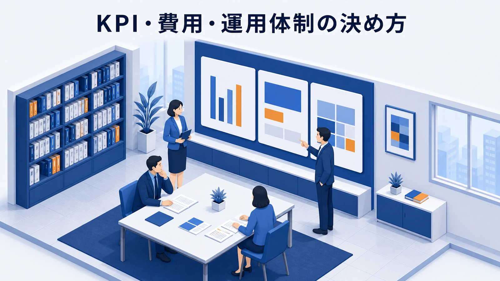 KPI・費用・運用体制の決め方を示すWeb広告運用