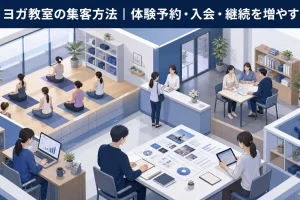 ヨガ教室の集客方法|体験予約・入会・継続を増やす