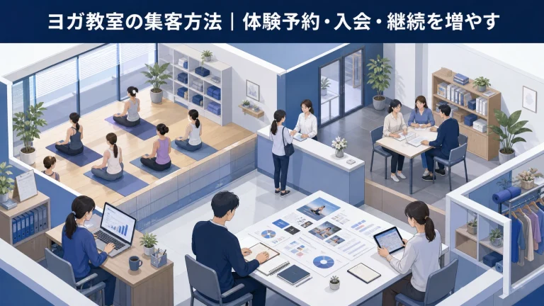 ヨガ教室の集客方法|体験予約・入会・継続を増やす