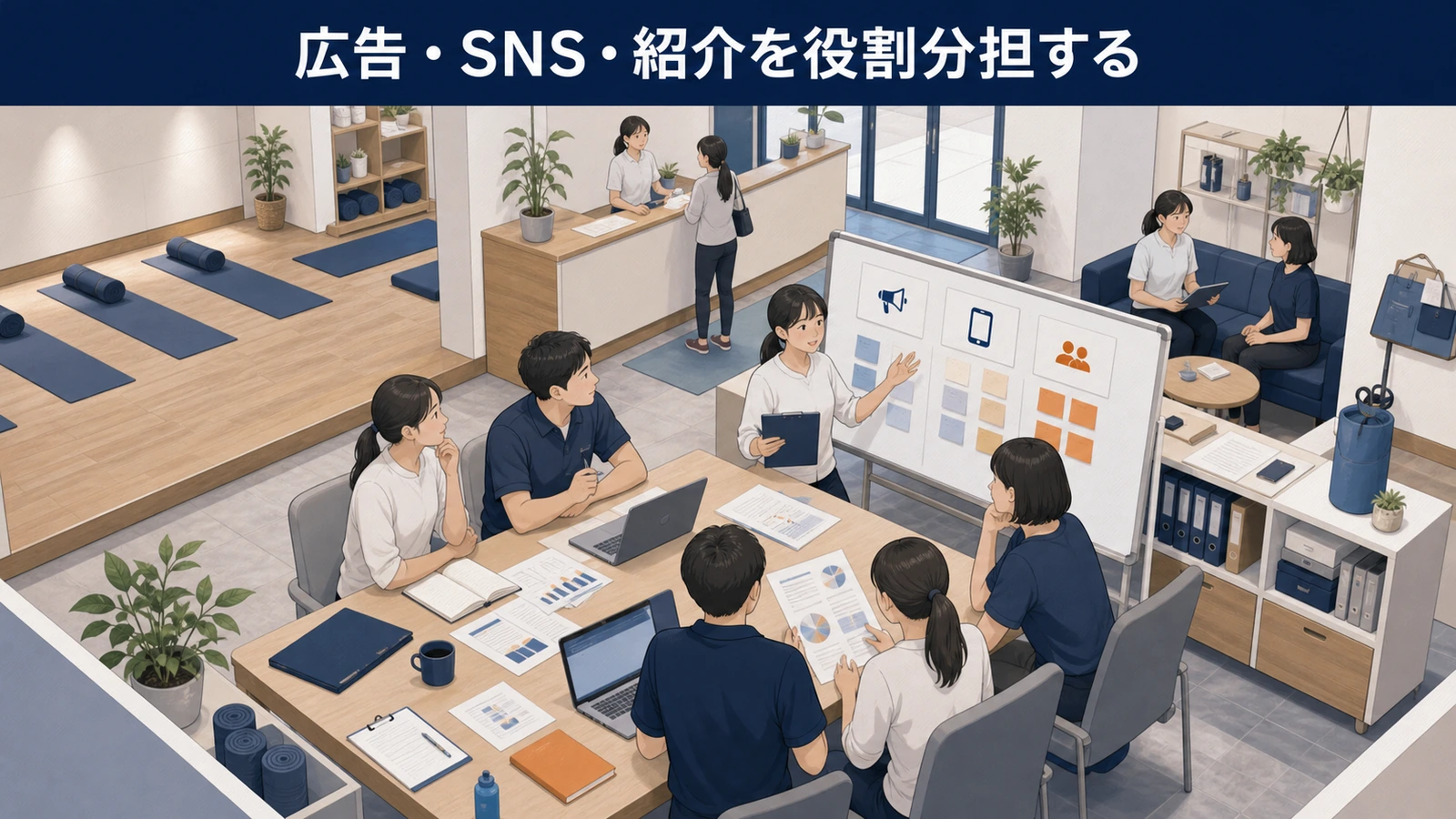 広告・SNS・紹介を役割分担する