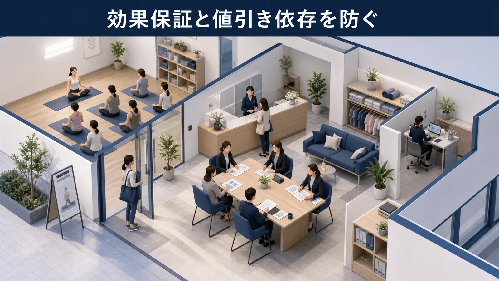 効果保証と値引き依存を防ぐ