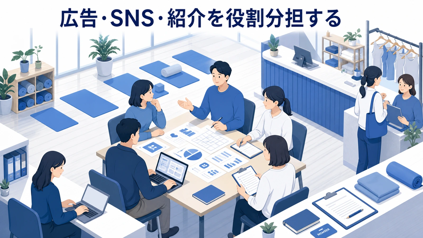 広告・SNS・紹介を役割分担する