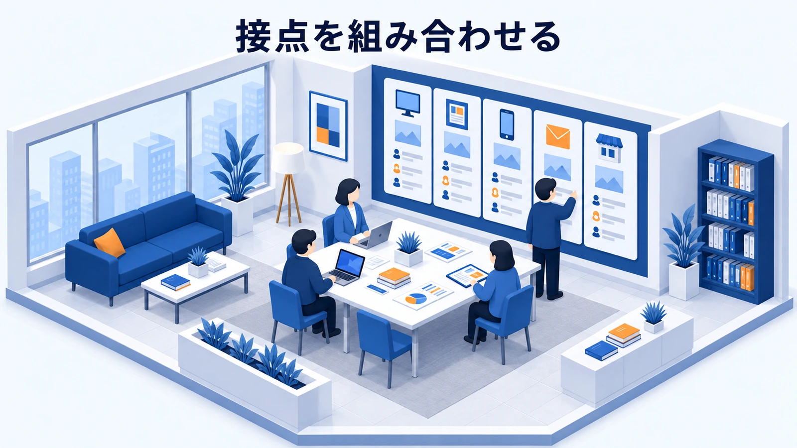 接点を組み合わせる