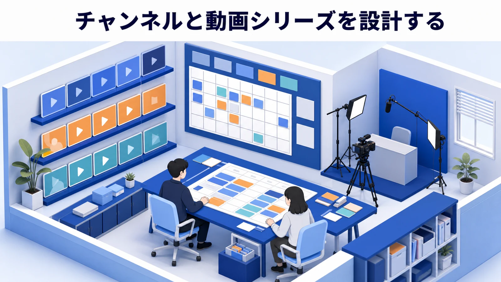 チャンネルと動画シリーズを設計するを可視化したYouTubeマーケティング設計