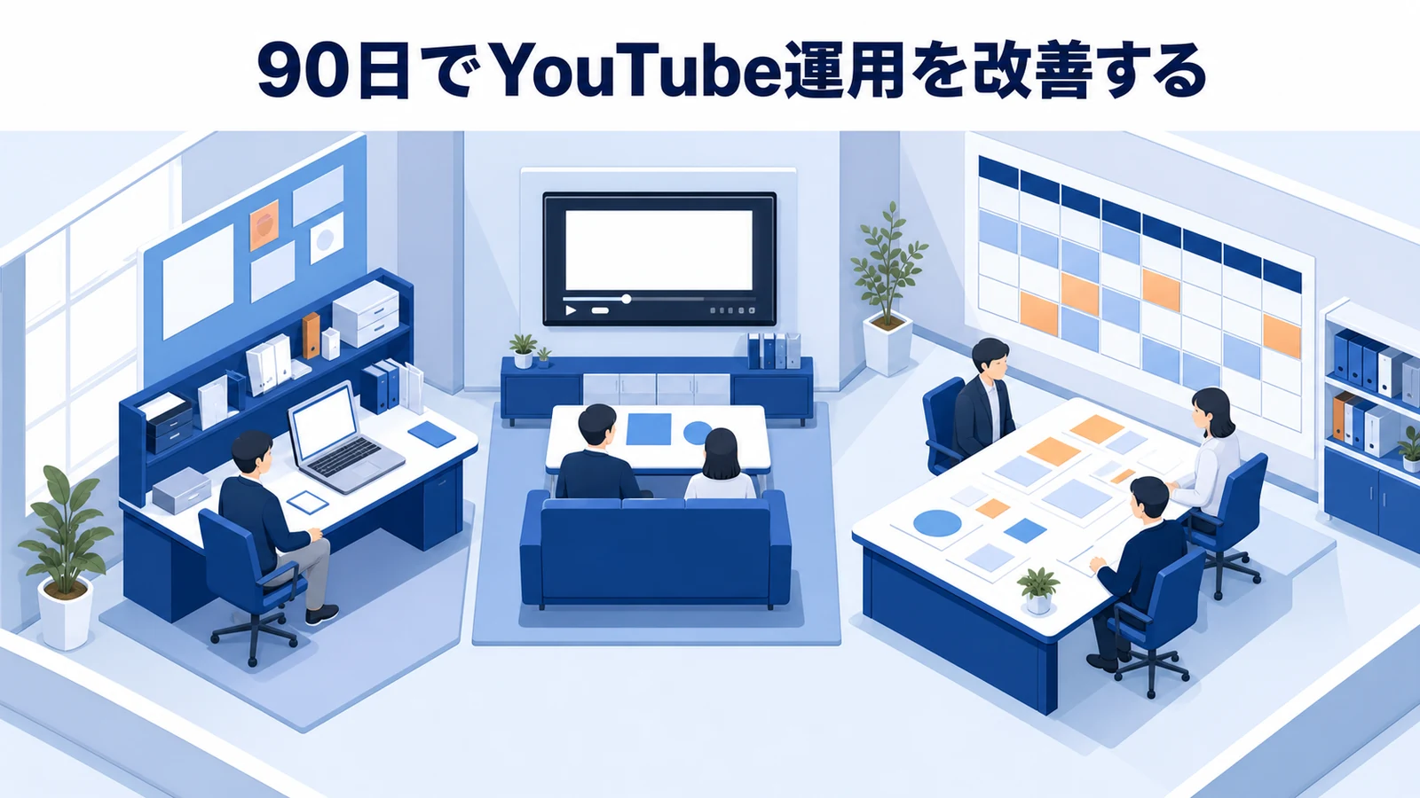 90日でYouTube運用を改善するを可視化したYouTubeマーケティング設計