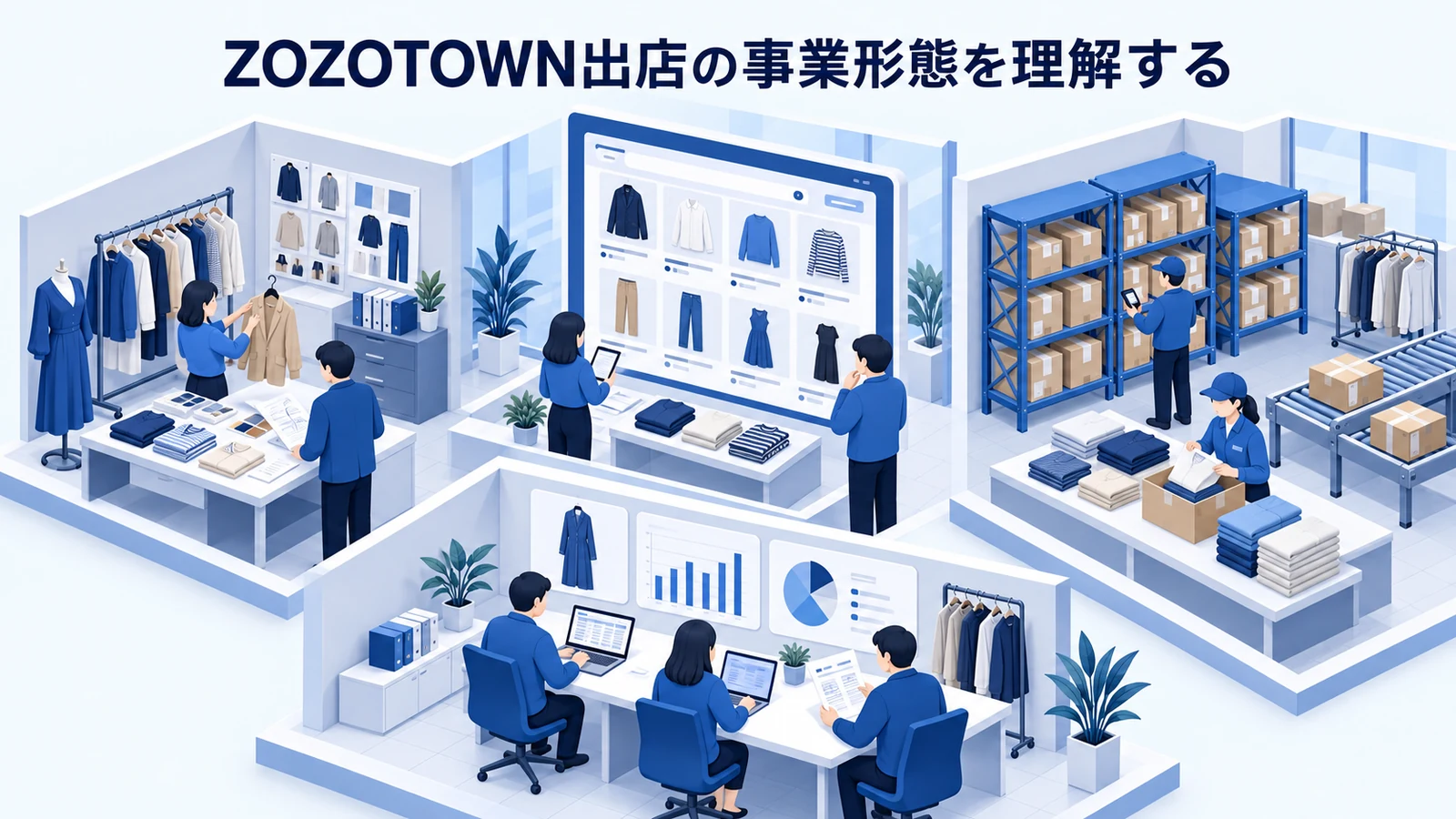 ZOZOTOWN出店の事業形態を理解するを確認するアパレルブランド運営者のImage 2.0図解