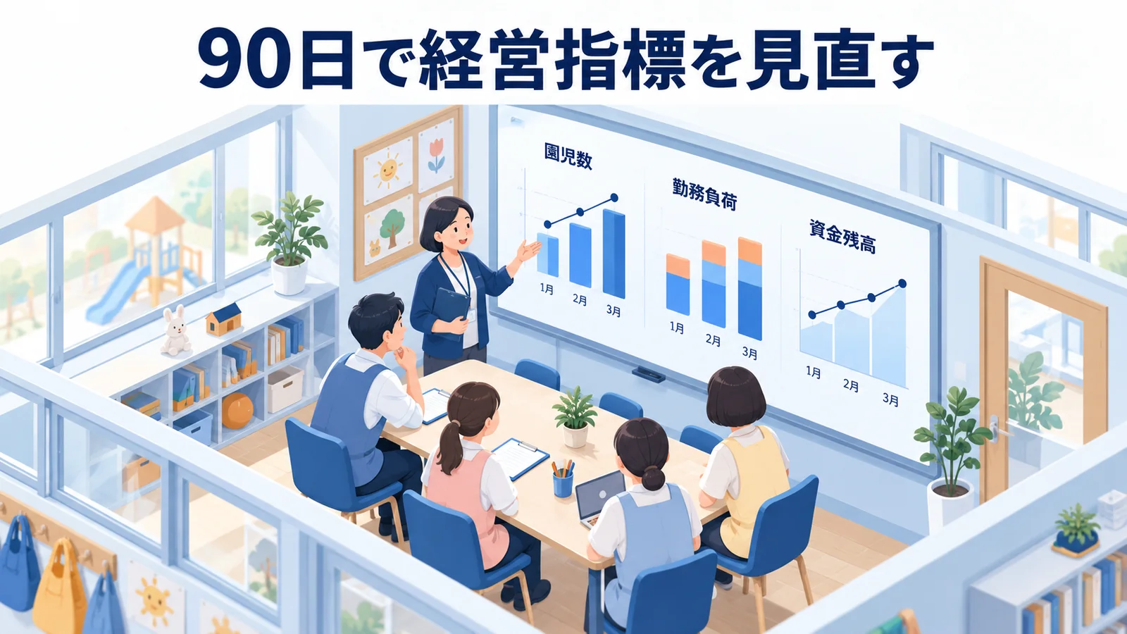90日で経営指標を見直すの図解