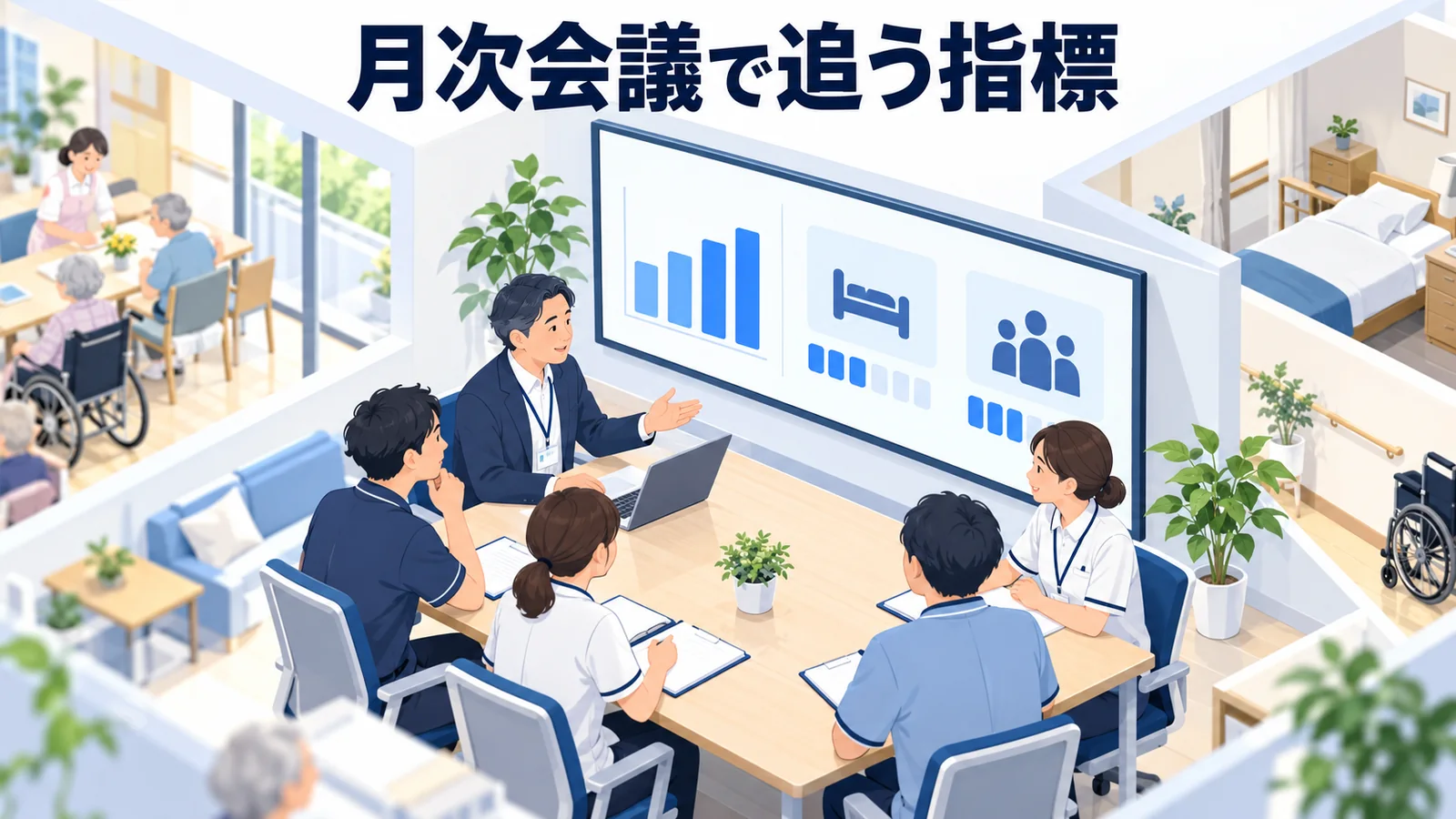 月次会議で追う指標の図解