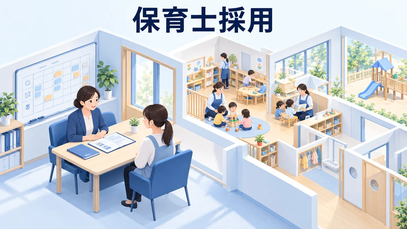 保育士採用の進め方｜応募が来ない原因と定着までの改善