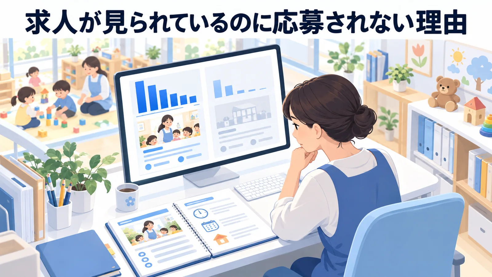 求人が見られているのに応募されない理由の図解