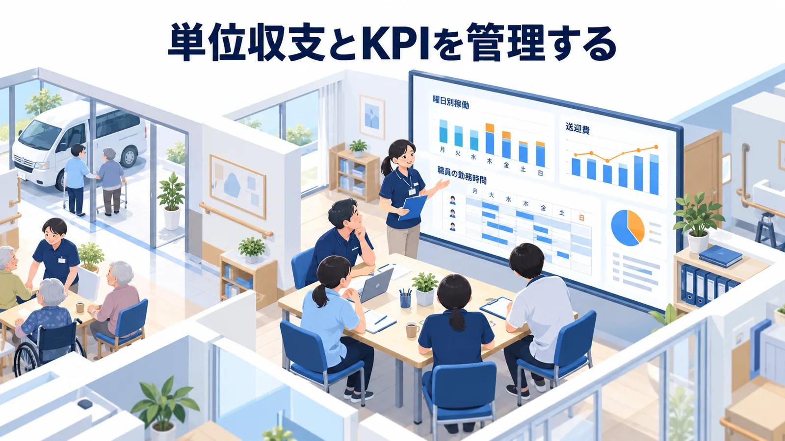 単位収支とKPIを管理するの図解