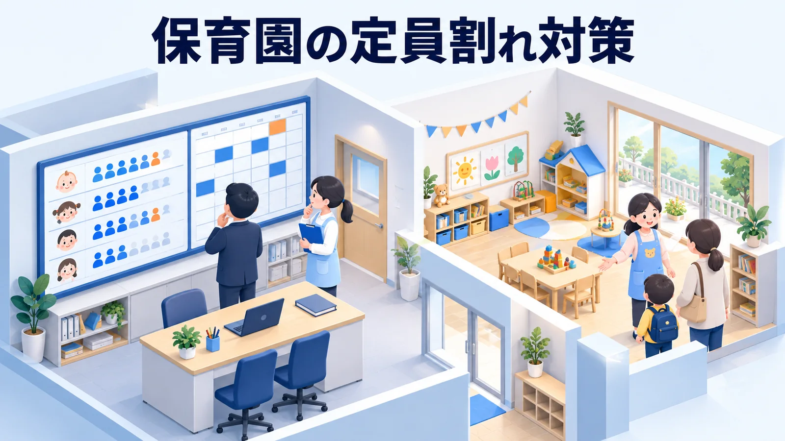 保育園の定員割れを改善するには｜年齢別空き枠と見学導線を見直す