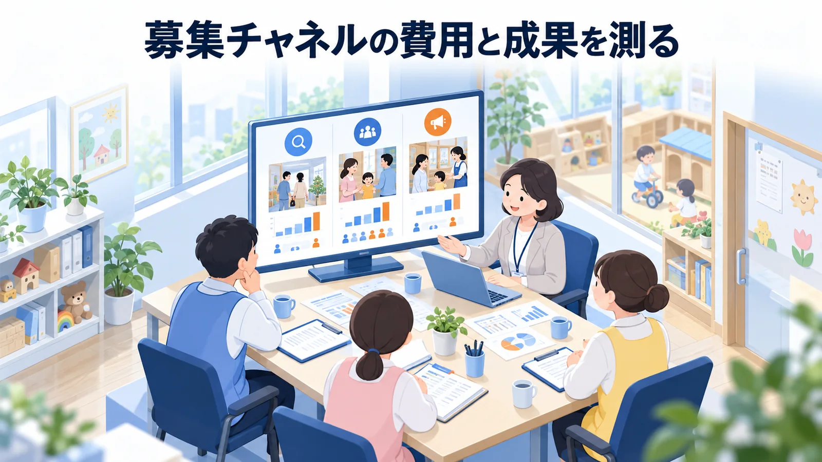 募集チャネルの費用と成果を測るの図解