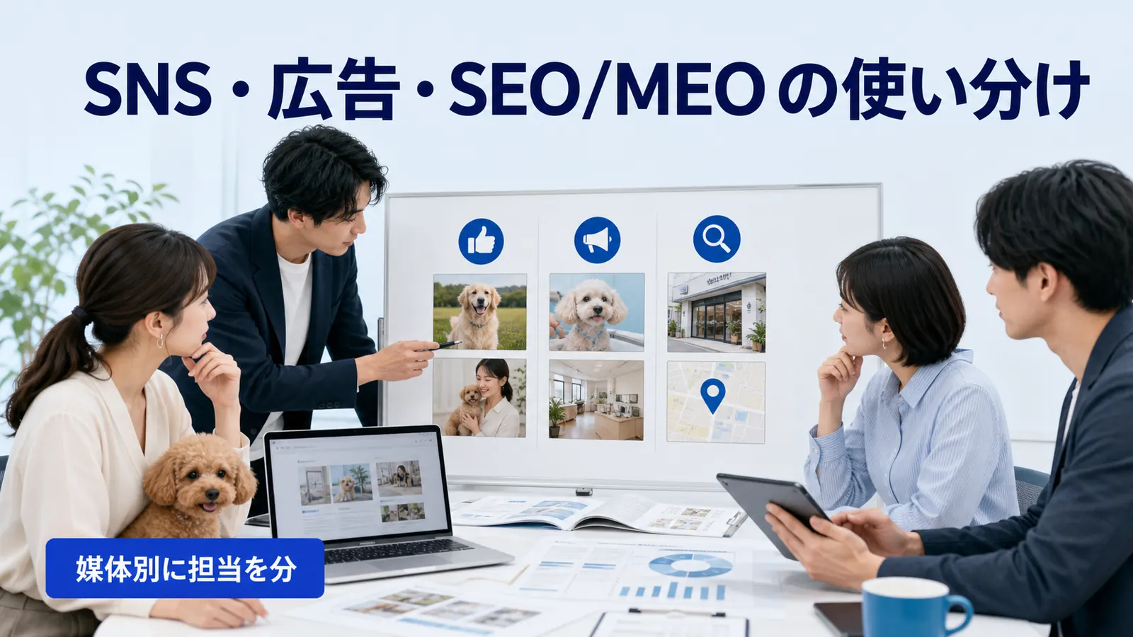 SNS・広告・SEO/MEOの使い分け