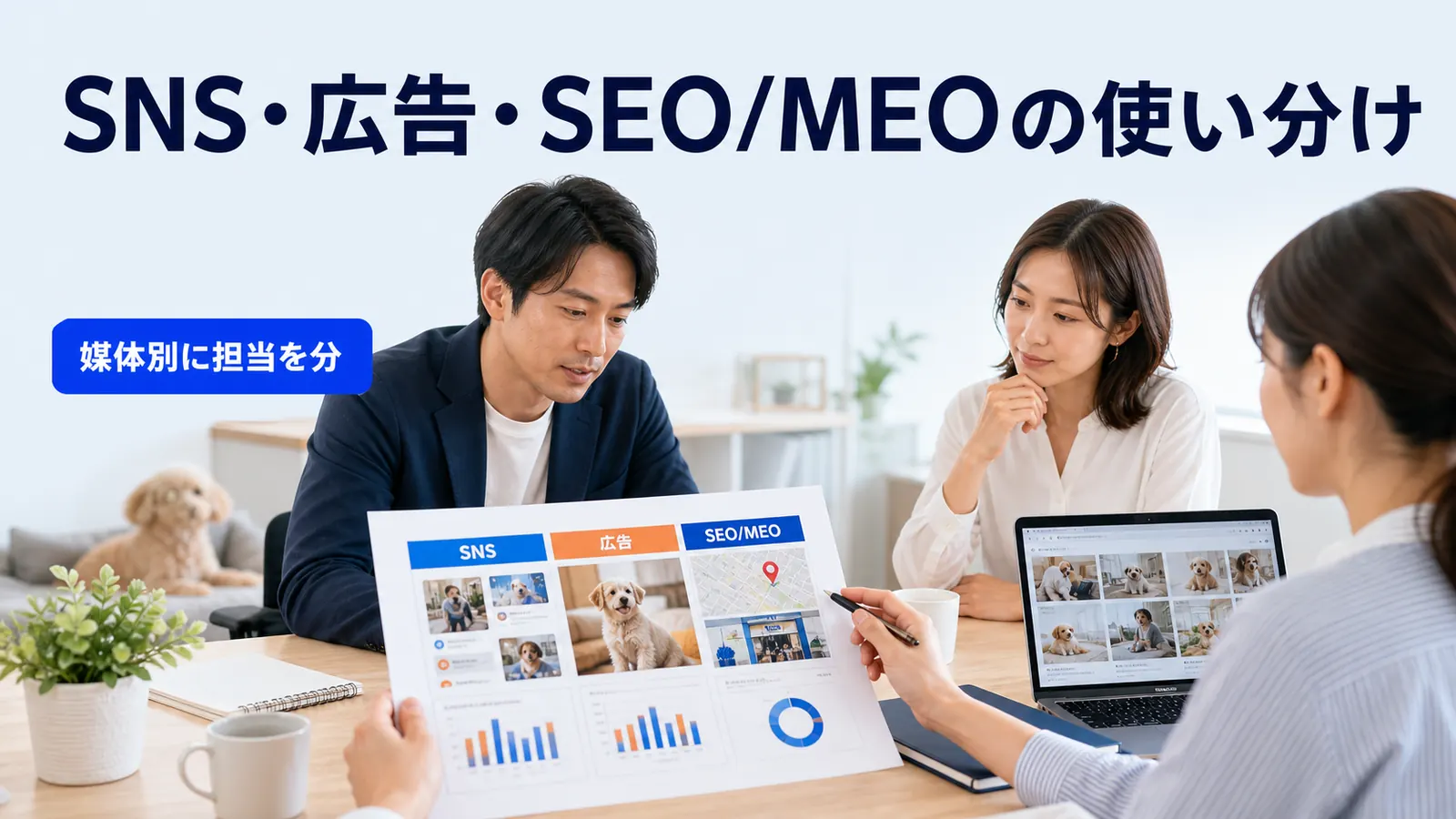 SNS・広告・SEO/MEOの使い分け