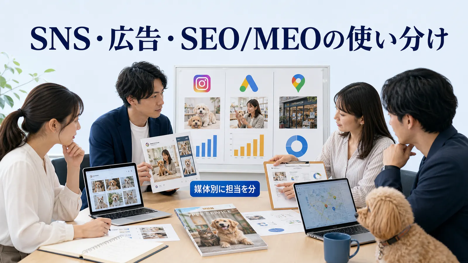 SNS・広告・SEO/MEOの使い分け