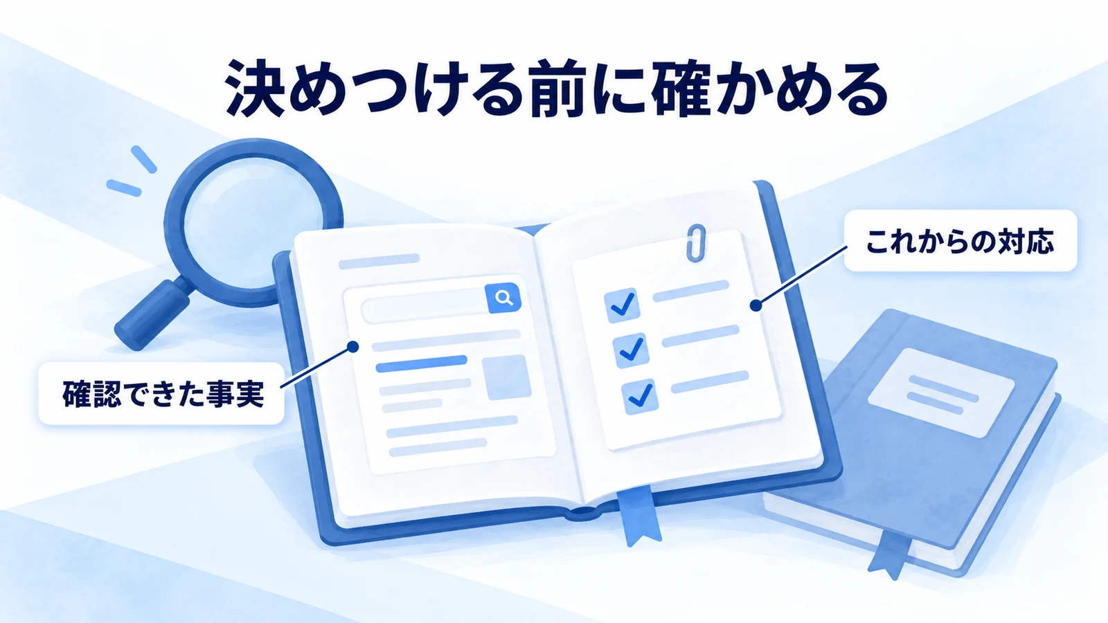 媒体ルール・実際の表示・確認すべき権利を照合する