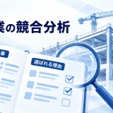 建設中の建物と比較記録を一体にした図